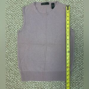 Lord & Taylor Lavender Cashmere Vest
